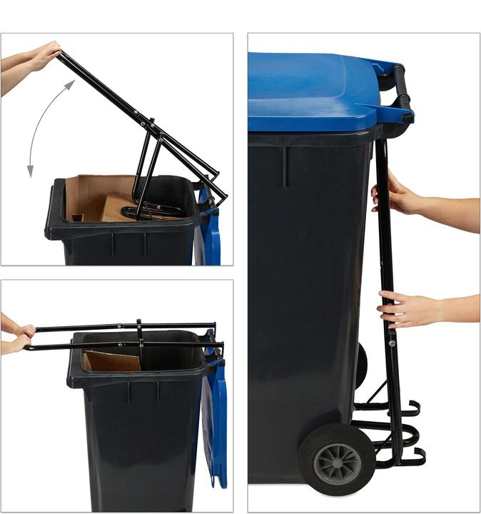 Actual product image Relaxdays Rubbish Press For Wheelie Bin