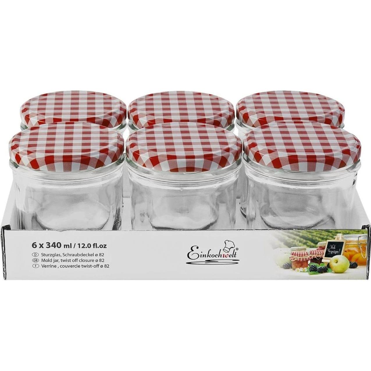 Einkochwelt Conservare I Vasetti, Contenitore + Barattolo Per Conserve, Trasparente
