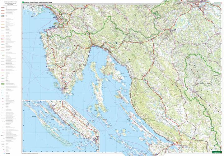 Immagine prodotto Croazia, Set di mappe stradali 1:200.000