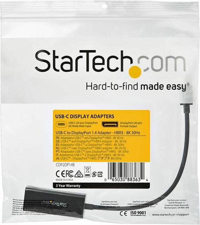 Produktbild StarTech USB Typ C auf (DP, 15 cm)