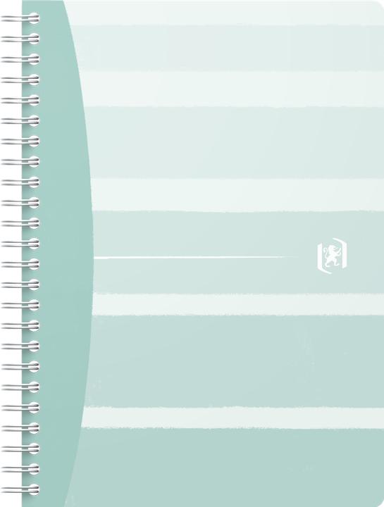 Image du produit Oxford Cahier de notes A5, ligné, vert mer (A5, À rayures, Couverture souple)