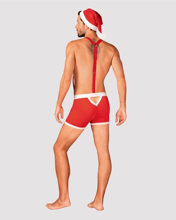 Actual product image Obsessive Mister Claus Boxershorts mit Hosenträger und Mütze (XXL, 3XL)