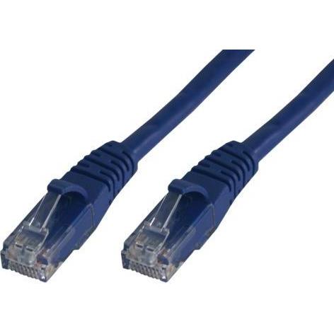 MCL CORDON DE BRASSAGE RJ45 CAT6 A U/UTP - 5M BLEU (CAT6a, 5 m), Netzwerkkabel