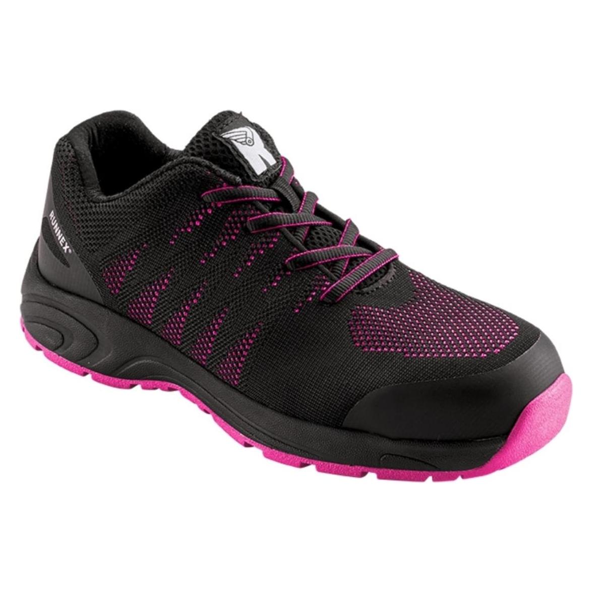 Big Arbeitsschutz, Werkschoenen, Damesveiligheidsschoen GirlStar 5180 Gr.37 Zwart/roze S1P Src Pes Runnex (S1P, 37)