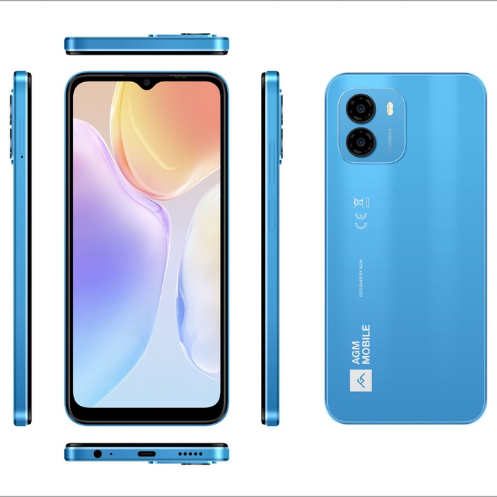 Image du produit AGM NOTE N1 8/128GB VIVID BLUE (128 Go, Bleu, 6.52", Double SIM, 50 Mpx)