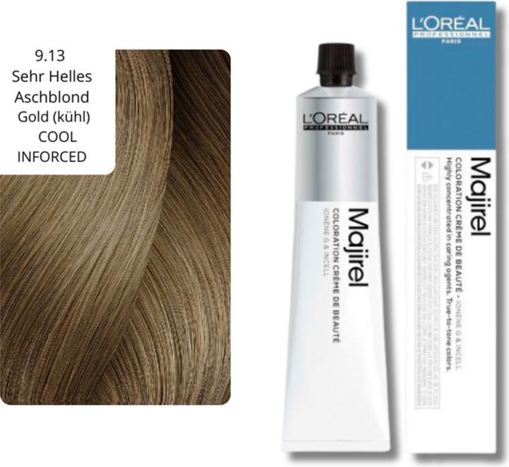 Actual product image L'Oréal Professionnel Majirel (9.13 Very light blonde ash gold)