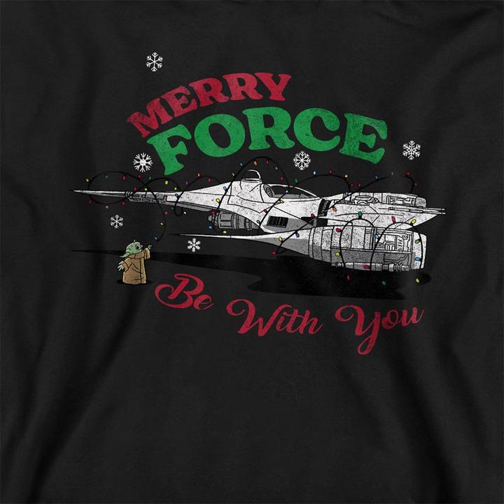Produktbild Star Wars Merry Force Be With You Kapuzenpullover weihnachtliches Design (128)