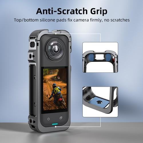Actual product image Flymile Insta360 X5 Frame Extreme Aluminium Halterung