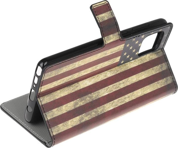 Produktbild Cover-Discount Galaxy Note 10 Lite - Leder Hülle US Flagge (Samsung Galaxy Note 10 Lite)