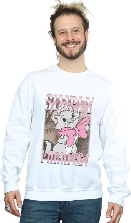 Actual product image Disney Mens Aristocats Marie Simply Purrfect Homage Sweatshirt (XXL)