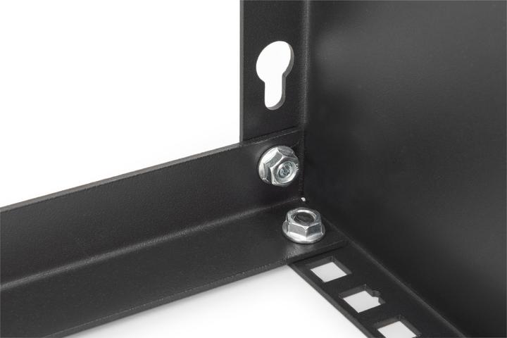 Image du produit Digitus Cadre de montage mural 6U, vertical 283 x 504 x 151 mm, noir (10.86 HE, Rack 19 pouces)