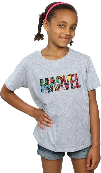 Actual product image Girls Infill Character Cotton Logo T-Shirt (116)