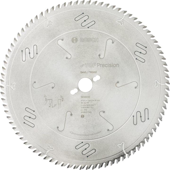 Produktbild Bosch Professional Zubehör Kreissägeblatt Top Precision Best for Wood, 350 x 30 x 3,5 mm, 84