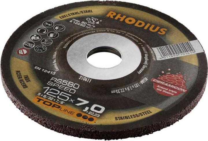 Actual product image Rhodius RS580 SPEED grinding wheel