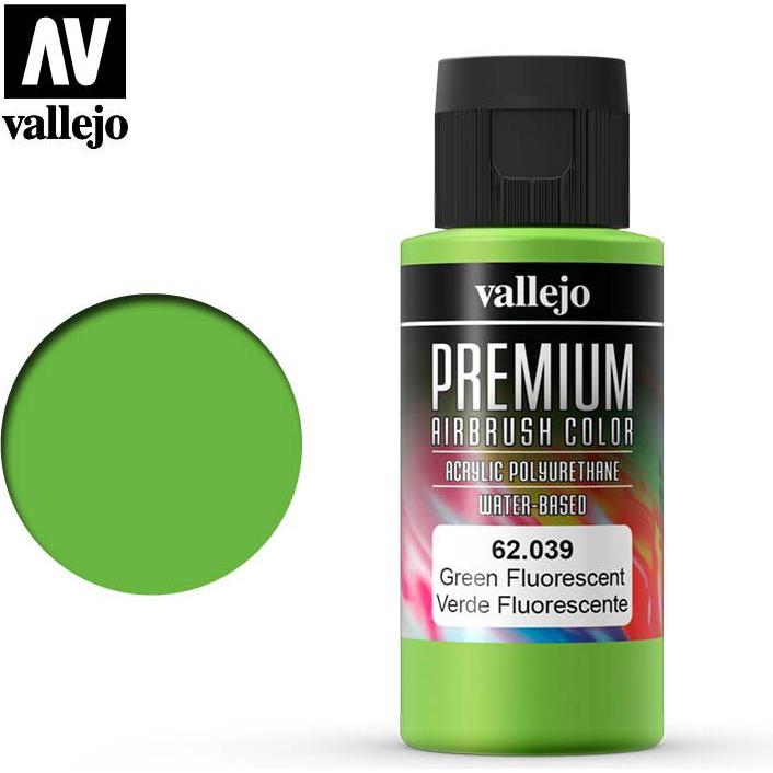 Thumbnail - Vallejo, Künstlerfarbe + Bastelfarbe, Premium Airbrush Colors (Grün, 60 ml)