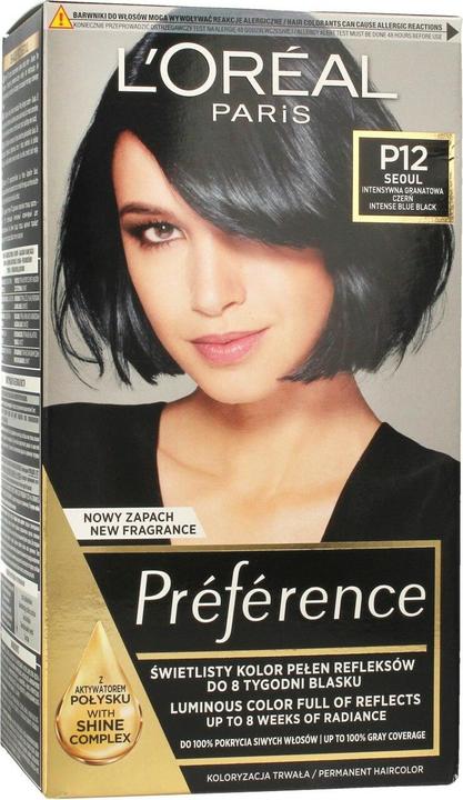Produktbild L'Oréal Paris LOR PREFERENCE FERIA P12 Granatowa Perłowa Czerń& (P12 Granatowa Perłowa Czerń&)