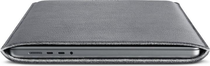 Produktbild Woolnut Leather Sleeve -suojatasku 16" MacBook Pro, harmaa (16")