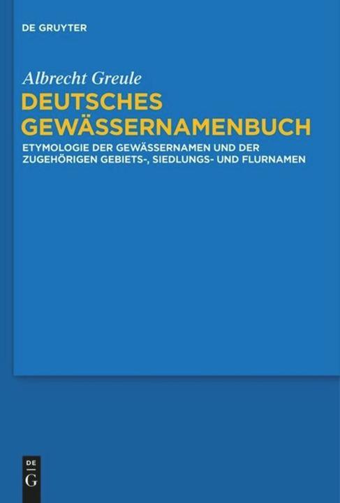 Produktbild Deutsches Gewässernamenbuch (Deutsch, 2014)