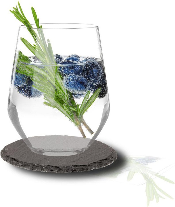 Immagine prodotto Westmark Sottobicchieri in ardesia naturale (8 x, Sottobicchiere in vetro)