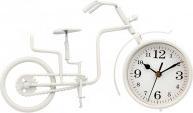 Actual product image Giftdecor wrought iron bicycle clock white 21cm