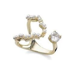Oliver Weber Collection, Ring, Oliver Weber - Original gold-plated Jasmine ring 41212G - Circuit: M (53-55 mm), (53, 54,...