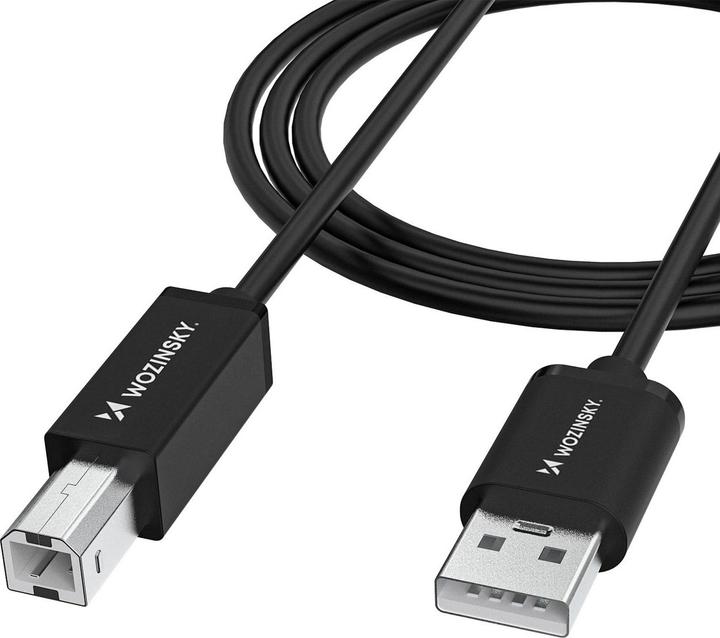 Wozinsky WKDDY4S USB-B - USB-A 480Mb/s Kabel 1m - Schwarz (1 m, USB 2.0)