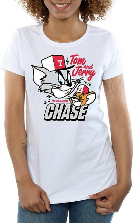 Image du produit Tom & Jerry Womens/Ladies Cat & Mouse Chase T-shirt en coton (L)