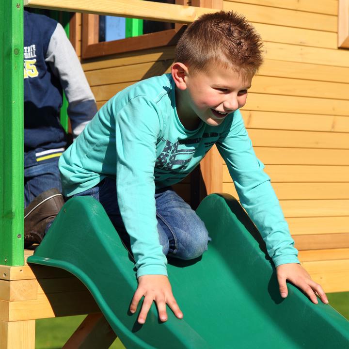 Immagine prodotto Axi Sarah Playhouse marrone/verde - scivolo verde