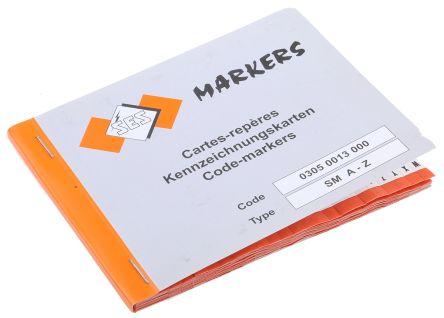 Actual product image RS PRO Cable Marker Book A-Z