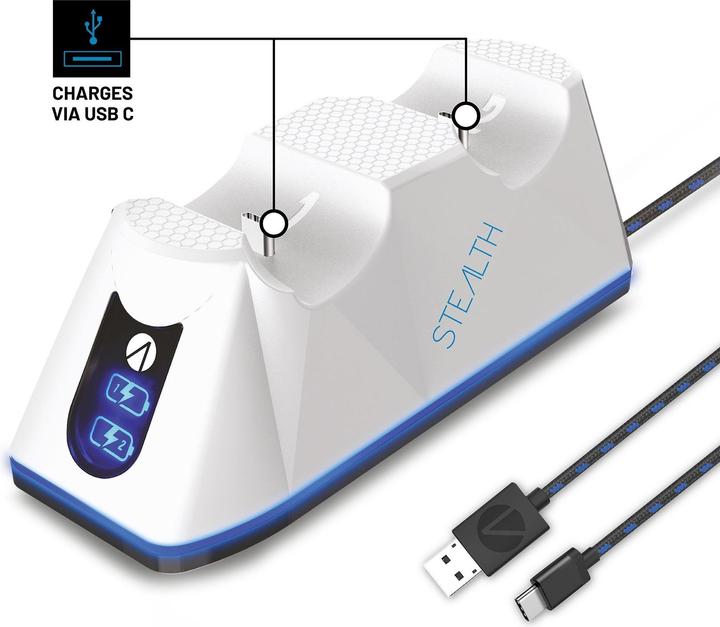 Actual product image Stealth Twin Charging Dock + Play & Charge Cable (PS5)
