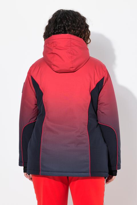 Immagine prodotto Ulla Popken Giacca Performance impermeabile con gradiente di colore e paraneve (50, 52)