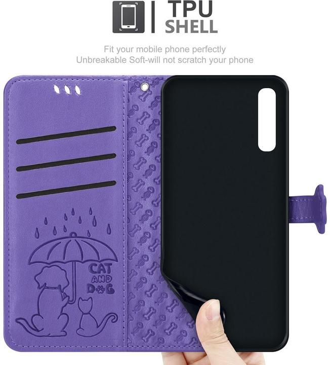 Produktbild Cadorabo Book Hunde & Katzen Cover (Samsung Galaxy A50, Samsung Galaxy A30s, Samsung Galaxy A50s)