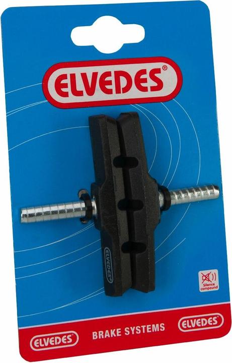 Actual product image Elvedes Brake shoes Cantilever 70 x 10 mm, Black (Shimano, Rubber)