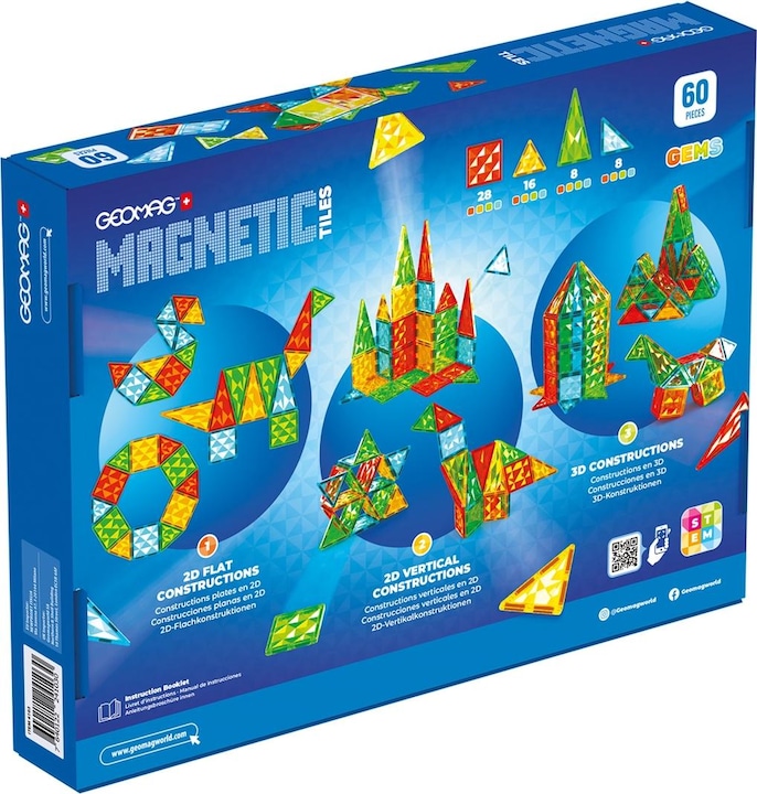 Produktbild Geomag Magnetic Tiles Gems