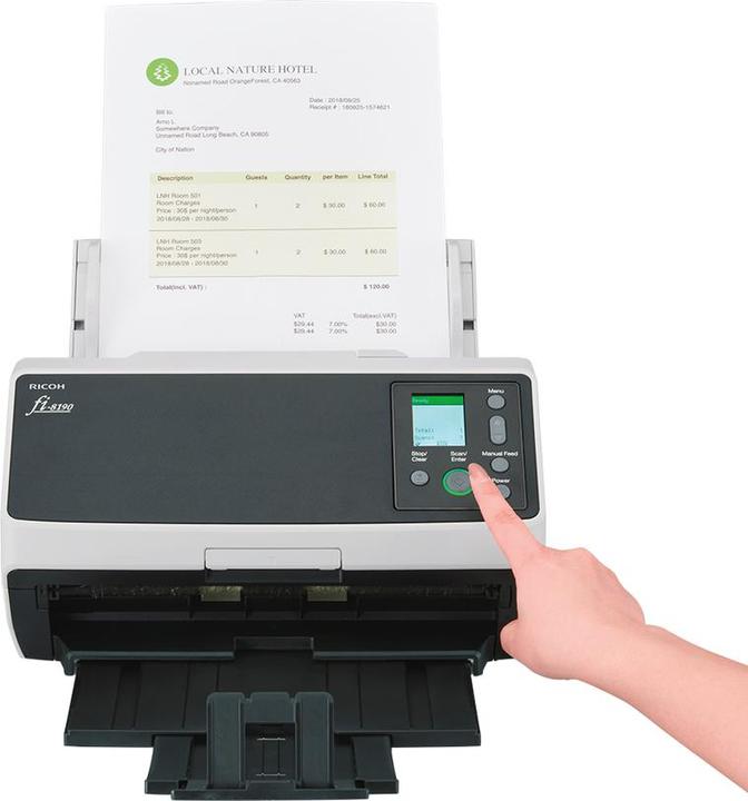 Actual product image RICOH fi-8190 document scanner (USB, Ethernet)