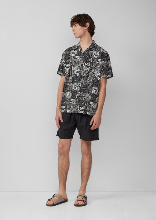 Produktbild S.Oliver Hemd Resort Fit: Baumwollhemd mit All-over-Print (XXL)
