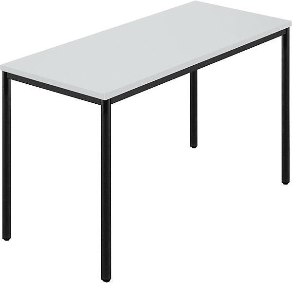 kaiserkraft Rectangular table, plastic-coated round tube (1200 x 600 x 740 mm)