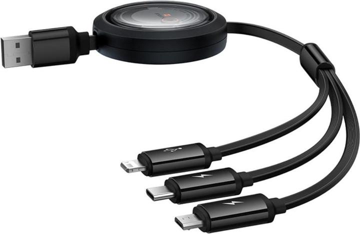 Actual product image Baseus Free2Draw Series USB-A to USB-C / Lightning / MicroUSB (1.10 m, USB 3.2 Gen 1, 100 W)