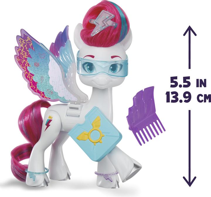 Actual product image My Little Pony Zipp Storm surprise wing fashion doll with wings and accessories