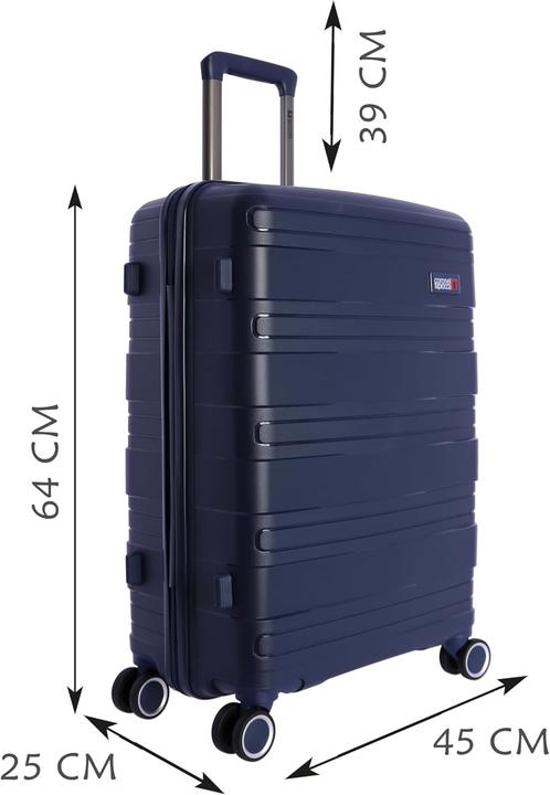 Actual product image Coronel Tapiocca Medium 4-Wheel Spinner Suitcase with Numeric Lock (52 l)