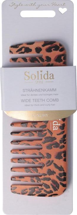 Actual product image Solida FSC birch styling comb leopard