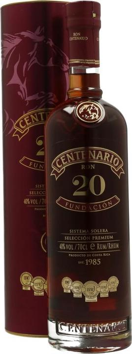Ron Centenario FundaciÃ³n 20 Years Old Premium Rum (1 x 70 cl)