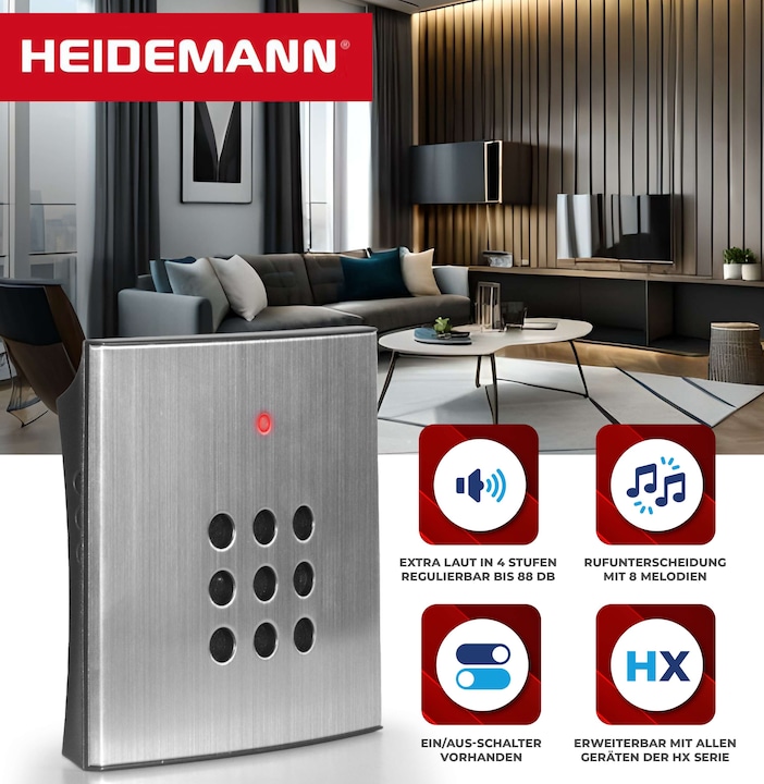 Produktbild Heidemann Funkgong Set HX Style (Kabellos)