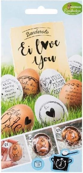 Heitmann Egg banderole Egg love you (1 x)