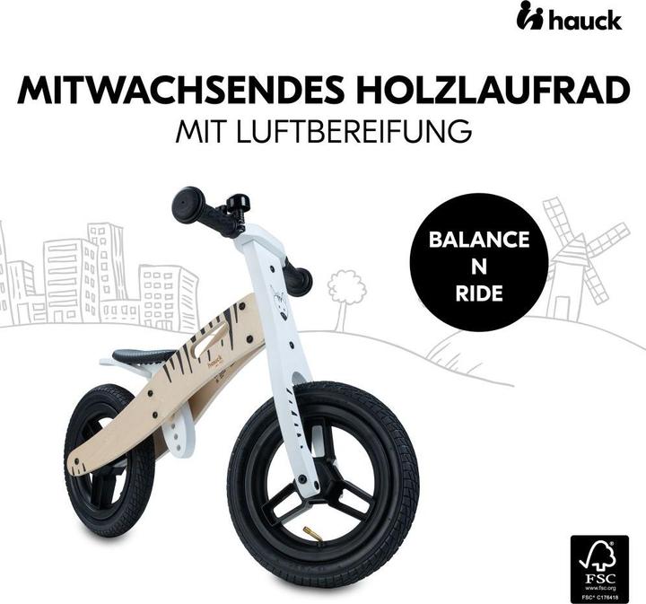 Produktbild Hauck Balance N Ride Zebra (12")