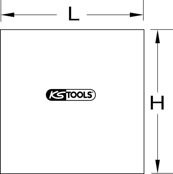 Actual product image KS Tools Welding protection awning, black
