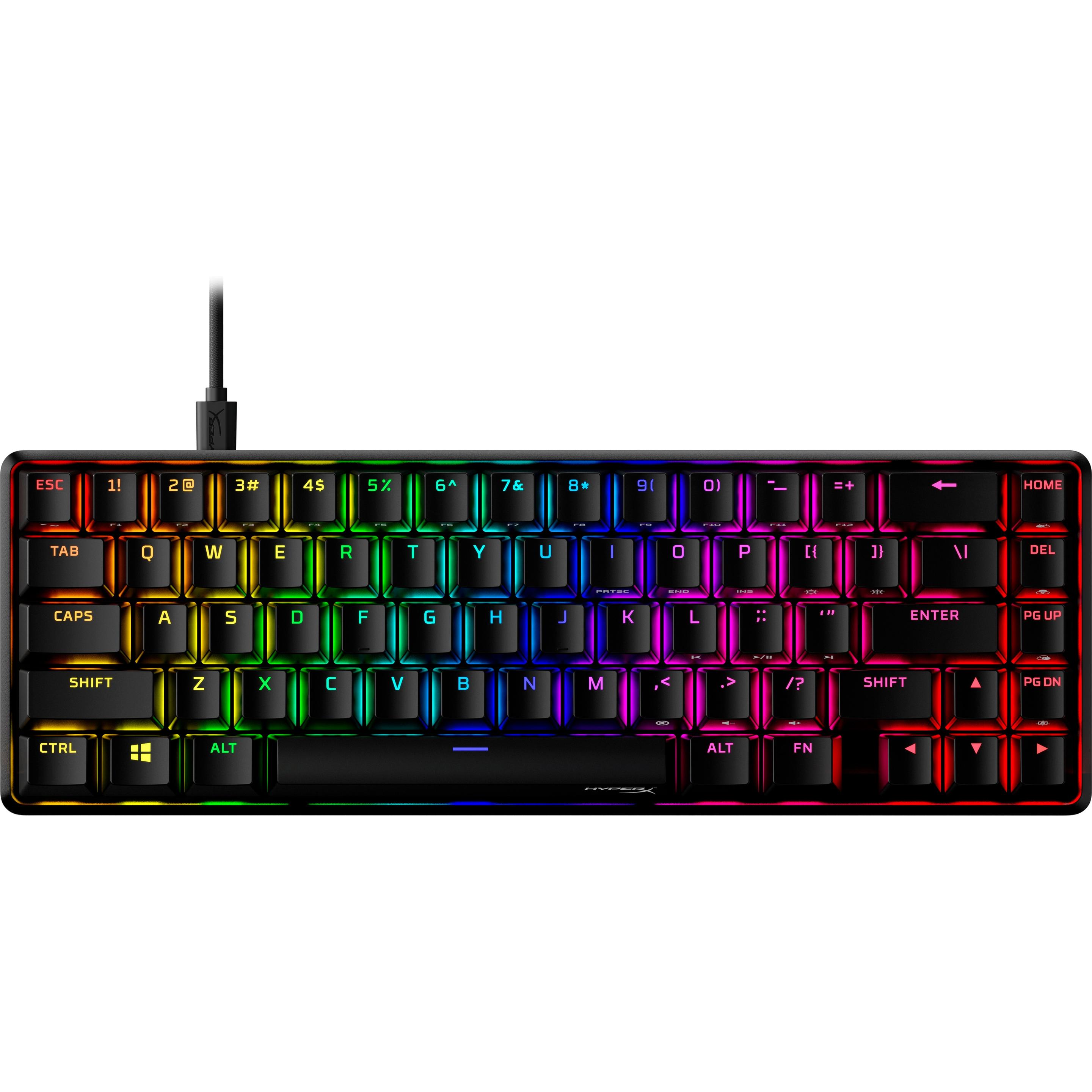 HP Alloy Origins 65 - Mechanical Gaming Keyboard - HX Aqua (US Layout) (US, Kabelgebunden), Tastatur