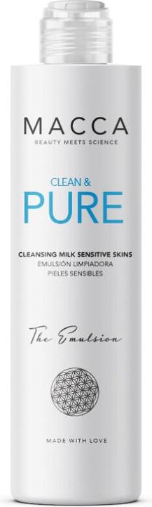 Immagine prodotto Macca Cosmetics Latte detergente CLEAN & PURE per pelli sensibili 200 ml (Lozione detergente, 200 ml)