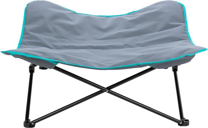 Image du produit Trixie Lit de camping, jusqu'à 35 kg, 88 x 32 cm, gris foncé/pétrole (Chien)
