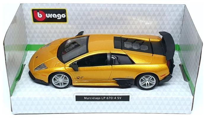 Produktbild Bburago 18-43052 Μεταλλικό κλίμακα 1:32 Official Lamporghini Murcielago LP 670-4 SV ανθρακί ή κίτριν